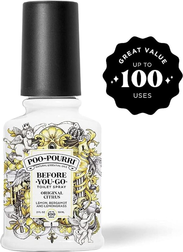 Poo-Pourri Before-You-Go Toilet Spray, Original Citrus, 2 Fl Oz - Lemon, Bergamot and Lemongrass - Image 2