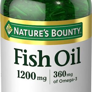 Nature's Bounty Fish Oil, Supports Heart Health, 1200 Mg, Rapid Release Softgels, 200 Ct