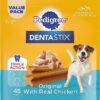PEDIGREE DENTASTIX Small/Medium Dog Dental Treats Original Flavor Dental Bones, 1.57 lb. Value Pack (45 Treats)