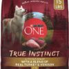 Purina ONE True Instinct With A Blend Of Real Turkey and Venison Dry Dog Food - 15 lb. Bag