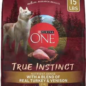 Purina ONE True Instinct With A Blend Of Real Turkey and Venison Dry Dog Food - 15 lb. Bag