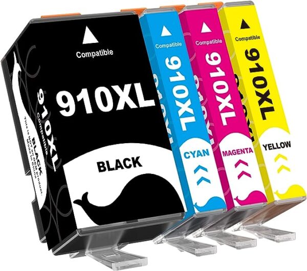 910XL Ink cartridges Replacement for HP 910 XL Ink Work for HP Officejet Pro 8020 8022 8025 8028 8030 8035 Printer(4 Combo Packs, Black, Cyan, Magenta, Yellow)
