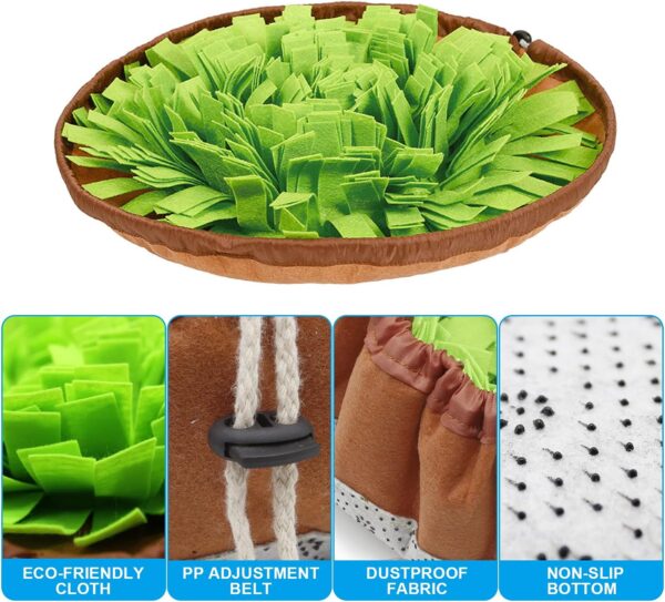 Pet's Puzzle Snuffle Mat for Dogs - 18-Inch Square Cube, Polar Fleece Material - Image 2